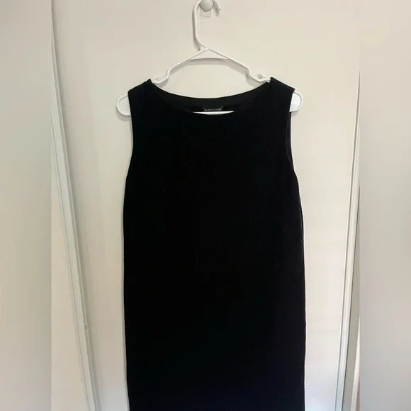 Eileen Fisher Tank Dress Black Minimalist Basic Sleeveless Sz SP - Picture 3 of 8